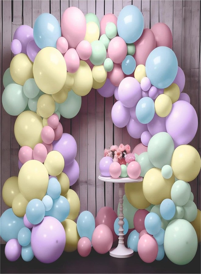 YOURS DECOR مجموعة زينة بالونات عيد ميلاد سعيد من يورز ديكور - 62 قطعة من بالونات بألوان الباستيل لحفلات أعياد الميلاد والاحتفالات | مجموعة زينة عيد ميلاد للاحتفالات للأطفال، بنين وبنات - Image 1